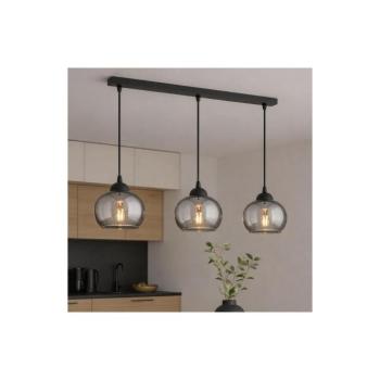 BRILAGI - Függőlámpa kábellel DIOR 3xE27/60W/230V fekete/füstszürke 59-004B kép