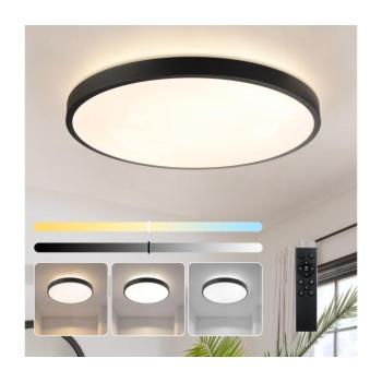 BRILAGI - GLASS POOL DOUBLE dimmelhető LED/80W/230V 60 cm fekete + távirányító BRI749 kép