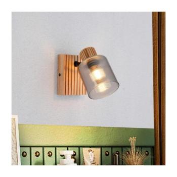 BRILAGI - HYGGE falra szerelhető spotlámpa 1xE14/15W/230V fa/füstszínű BRI438 kép