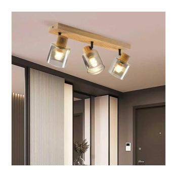 BRILAGI - HYGGE irányítható spotlámpa 3xE14/15W/230V fa/füstszínű BRI404 kép