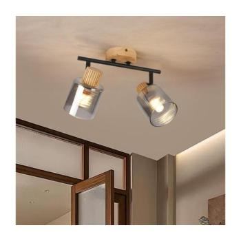 BRILAGI - HYGGE spotlámpa 2xE14/15W/230V fa/füstszínű BRI399 kép