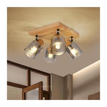 BRILAGI - HYGGE spotlámpa 4xE14/15W/230V fa/füstszínű BRI407 kép