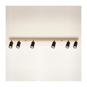 BRILAGI - Irányítható spotlámpa SELE 6xGU10/30W/230V fekete/tölgy dekor WO-SELE-BK-WD05-OEM kép