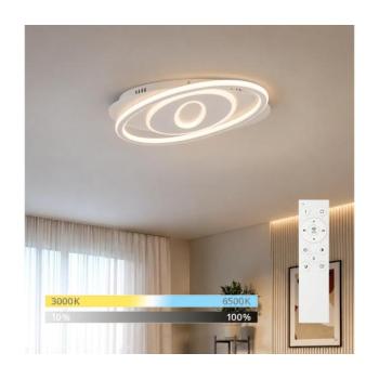 BRILAGI - IRIS LED dimmelhető mennyezeti lámpa LED/78W/230V 37x49 cm fehér + távirányító BRMXC2984-BI kép