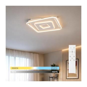 BRILAGI - IRIS LED fényerőszabályozható mennyezeti lámpa LED/98W/230V 50x50 cm fehér + távirányító BRMXC2985-BI kép