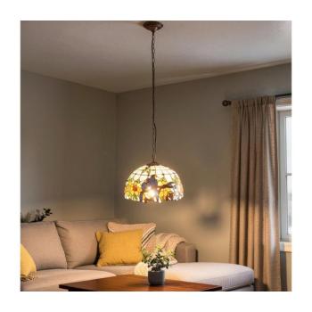 BRILAGI - JUNGLE Tiffany-stílusú vitrázs csillár láncon 1xE27/60W/230V Ø 40 cm BRP-12003A kép