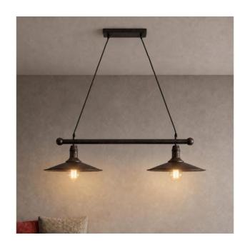 BRILAGI - Kábeles csillár FORGE 2xE27/60W/230V barna BRSA49457-2P kép