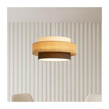 BRILAGI - Kábeles függőlámpa RESNA 1xE27/60W/230V Ø 40 cm bézs/fekete H0440 kép