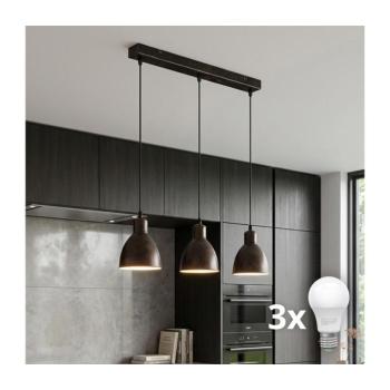 BRILAGI - kábeles LED csillár RIDDY 3xE27/60W/230V réz/patina 8590828039211 kép