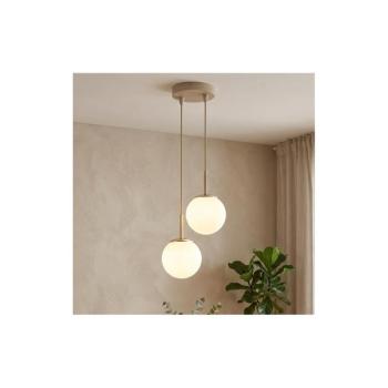 BRILAGI - Kábelre függesztett csillár MILO ECRU 2xE27/60W/230V bézs/arany 75-003B