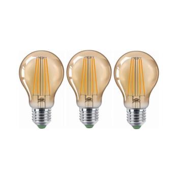 KÉSZLET 3x LED Izzó CLASIC AMBER A60 E27/9W/230V 2200K - BRILAGI ZD-3A6009-22 kép