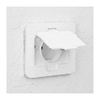 BRILAGI - Kültéri beépíthető padlóaljzat, IP55, fehér, téglalap alakú 5B322W-OEM kép