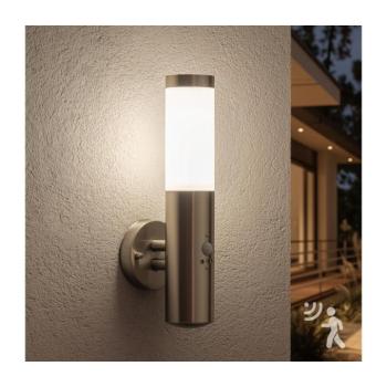 BRILAGI - Kültéri fali lámpa érzékelővel ELIA 1xE27/20W/230V IP44 króm GD-EL0R39-91 kép