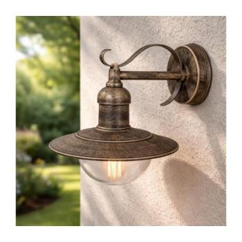 BRILAGI - Kültéri fali lámpatest MOLDE 1xE27/60W/230V IP44 bronz/patina 63024 kép