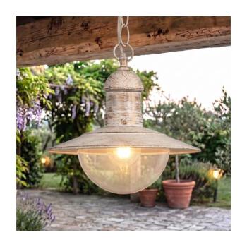 BRILAGI - Kültéri függeszték MOLDE 1xE27/60W IP44 fehér/patina 63026 kép