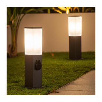 BRILAGI - Kültéri lámpa 2 db SCHUKO aljzattal NOVA 1xE27/15W/230V 40 cm IP44 antracit FG-KH446PSH-40-2SO-ANT kép