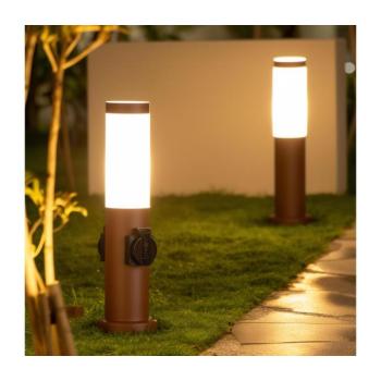 BRILAGI - Kültéri lámpa 2 db SCHUKO aljzattal NOVA 1xE27/15W/230V 40 cm IP44 barna FG-KH142PSH-40-2SO-RUST kép