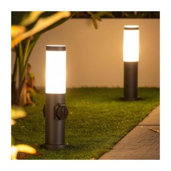BRILAGI - Kültéri lámpa 2 SCHUKO aljzattal, NOVA, 1xE27/15W/230V, 40 cm, IP44, antracit FG-KH142PSH-40-2SO-ANT kép