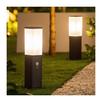 BRILAGI - Kültéri lámpa érzékelővel NOVA 1xE27/15W/230V 40 cm IP44 fekete FG-KH446PSH-40-SEN-BLK kép