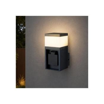 BRILAGI - kültéri lámpa SCHUKO aljzattal PILLAR 1xG9/11W/230V IP44 antracit BRI810 kép
