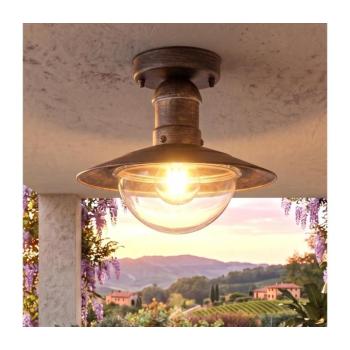 BRILAGI - Kültéri mennyezeti lámpa MOLDE 1xE27/60W IP44 bronz/patina 63030 kép