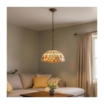 BRILAGI - Láncon függő Tiffany-vitrázs csillár MIRABELLA 1xE27/60W/230V Ø 40 cm BRP-12028A kép