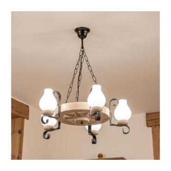 BRILAGI - Láncos csillár ROATA 5xE14/40W/230V tölgy EX-01096 kép