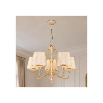 BRILAGI - Láncos csillár SONIA 5xE27/15W/230V átm. 64 cm krémszínű/patina 2154 kép