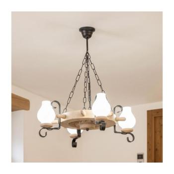 BRILAGI - Láncos csillár TIMONA 4xE14/40W/230V tölgy EX-01094 kép