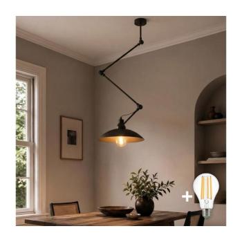 BRILAGI - LED állítható rudas csillár IRONBEAM 1xE27/60W/230V fekete 8590828104988 kép