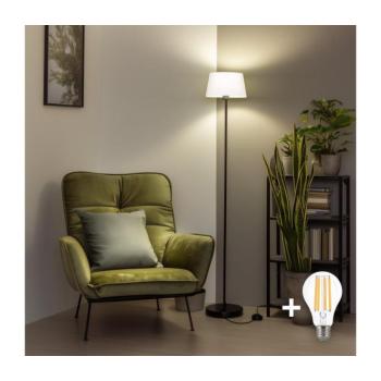 BRILAGI - LED állólámpa CERIA 1x E27/40W/230V, átmérő 30 cm, fehér/fekete SA2187+EG781035 kép