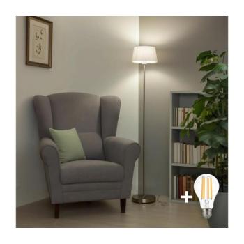 BRILAGI - LED állólámpa CERIA 1xE27/40W/230V átm. 30 cm fehér/matt króm SA2188+EG781035 kép