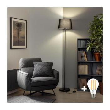BRILAGI - LED állólámpa CERIA 1xE27/40W/230V átm. 30 cm fekete SA2187+EG781038 kép