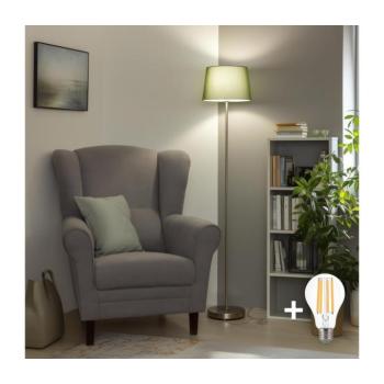 BRILAGI - LED állólámpa CERIA 1xE27/40W/230V átmérő 30 cm zöld/matt króm SA2188+EG781039 kép