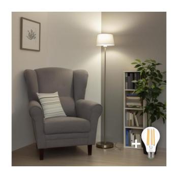 BRILAGI - LED állólámpa CERIA 1xE27/40W/230V Ø 25 cm szürke/matt króm SA2188+EG781033 kép