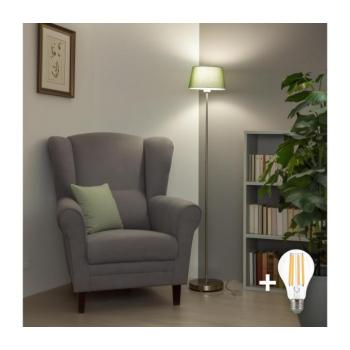 BRILAGI - LED állólámpa CERIA 1xE27/40W/230V Ø 25 cm zöld/matt króm SA2188+EG781034 kép