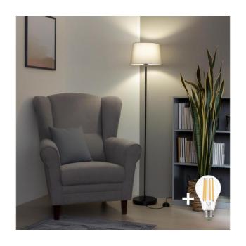 BRILAGI - LED állólámpa CERIA 1xE27/40W/230V, Ø 30 cm, szürke/fekete SA2187+EG781036 kép