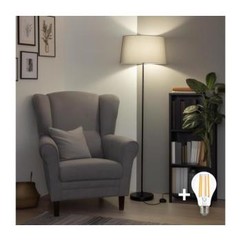 BRILAGI - LED állólámpa CERIA 1xE27/40W/230V Ø 45 cm szürke/fekete SA2187+EG781042 kép