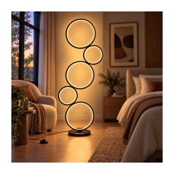 BRILAGI - LED állólámpa ECHO LED/36W/230V 4000K 110 cm fekete BRMFC2898 kép