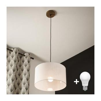 BRILAGI - LED ANTHONY függeszték 1xE27/60W/230V tölgy-dió/fehér 8590828610366 kép