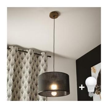 BRILAGI - LED ANTHONY függeszték 1xE27/60W/230V tölgy-dió/fekete 8590828610397 kép