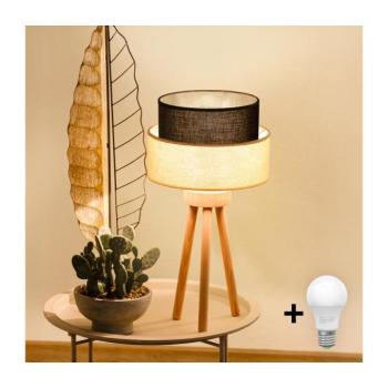 BRILAGI - LED asztali lámpa BOHO STYLE 1xE27/15W/230V krémszínű/barna 8590828027966 kép