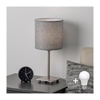 BRILAGI - LED asztali lámpa NUBILA 1xE27/60W/230V szürke EG32509+BG1582 kép