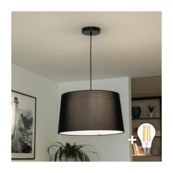 BRILAGI - LED csillár kábelen CERIA 1xE27/40W/230V átm. 45 cm fekete BG3987+EG781044 kép