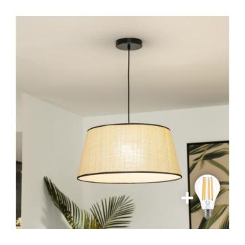 BRILAGI - LED csillár kábelen CERIA 1xE27/40W/230V Ø 50 cm bézs BG3987+EG781084 kép