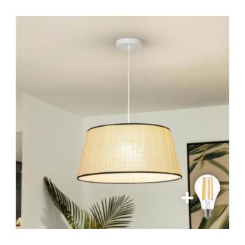 BRILAGI - LED csillár kábelen CERIA 1xE27/40W/230V Ø 50 cm bézs EG300171+EG781084 kép