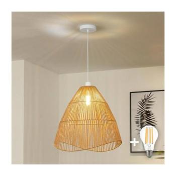 BRILAGI - LED csillár kábelen CERIA BOHO 1xE27/40W/230V átm. 70 cm barna EG300171+EG781103 kép