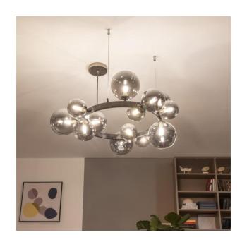BRILAGI - LED csillár kábelen MILLA 15xG9/3W/230V fekete króm/füstszínű 6010-15CS kép