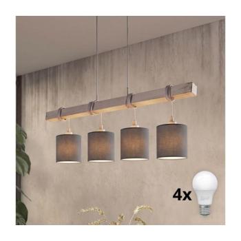 BRILAGI - LED csillár kábelen NUBILA 4xE27/60W/230V szürke/antracit 1xEG49927A+4xBG1574 kép