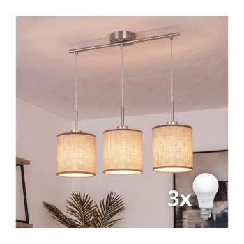 BRILAGI - LED csillár kábellel NUBILA 3xE27/60W/230V barna EG32521+3xBG1583